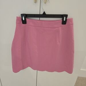 ASOS Pink Scallop Hem Mini Skirt Size 6 NWT